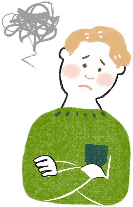 困っている人