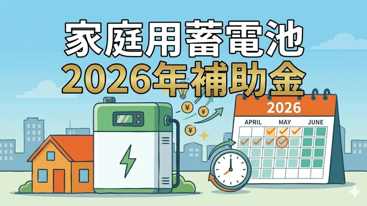 【DR補助金情報2026】家庭用蓄電池の補助金、今年は早めの確認がおすすめ